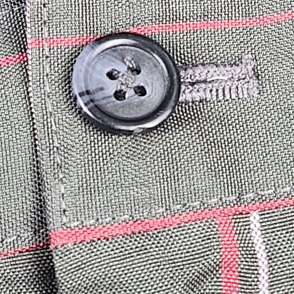 IZOD XFG Shorts Mens 40 Green Plaid Golf Performance Flat Front Bermuda Chinos‎ - Picture 4 of 11
